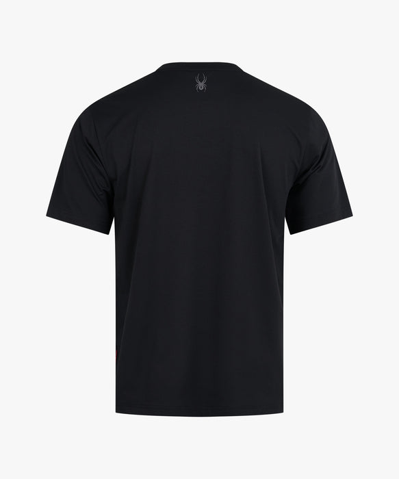 SPYDER メンズ ROUND NECK SHORT T-SHIRTS Tシャツ 【2026年春夏モデル】 BLK / XL