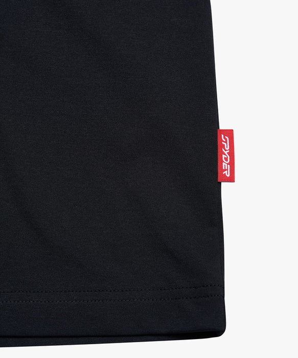 SPYDER メンズ ROUND NECK SHORT T-SHIRTS Tシャツ 【2026年春夏モデル】 BLK / XL