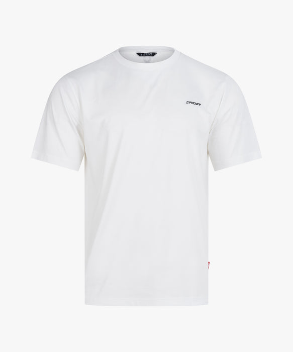 SPYDER メンズ ROUND NECK SHORT T-SHIRTS Tシャツ 【2026年春夏モデル】 WHT / XL