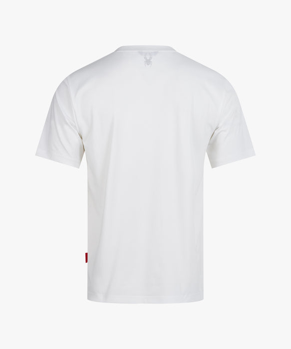 SPYDER メンズ ROUND NECK SHORT T-SHIRTS Tシャツ 【2026年春夏モデル】 WHT / XL