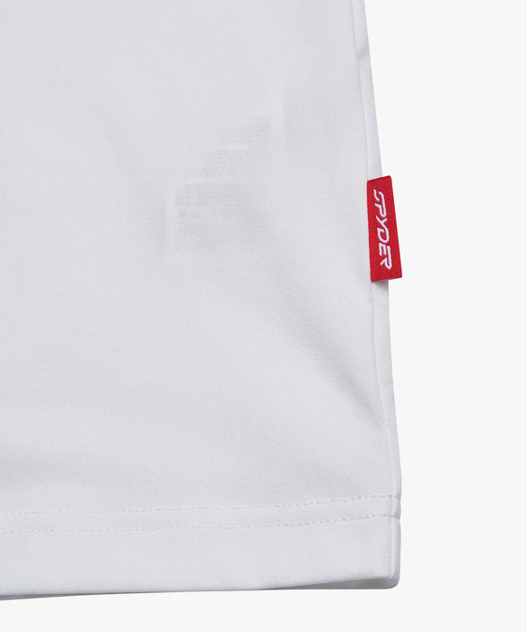 SPYDER メンズ ROUND NECK SHORT T-SHIRTS Tシャツ 【2026年春夏モデル】 WHT / XL
