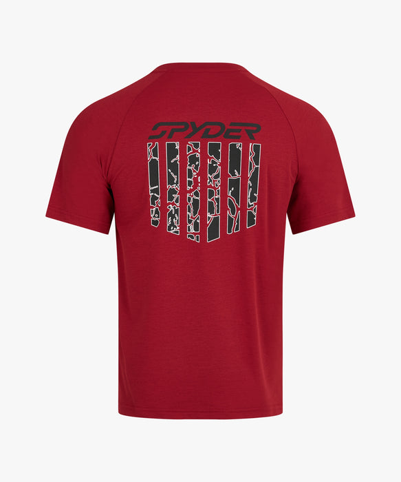 SPYDER メンズ ROUND NECK SHORT T-SHIRTS Tシャツ 【2026年春夏モデル】 BGD / XL