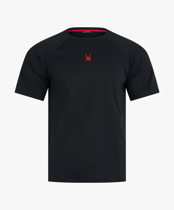 SPYDER メンズ ROUND NECK SHORT T-SHIRTS Tシャツ 【2026年春夏モデル】 BLK / XL