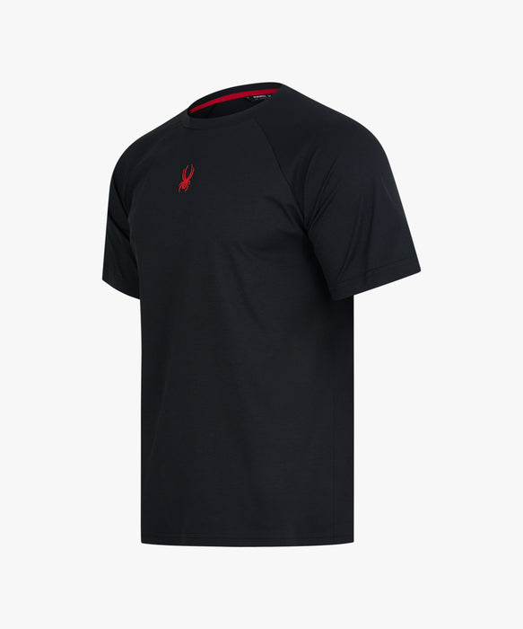 SPYDER メンズ ROUND NECK SHORT T-SHIRTS Tシャツ 【2026年春夏モデル】 BLK / XL