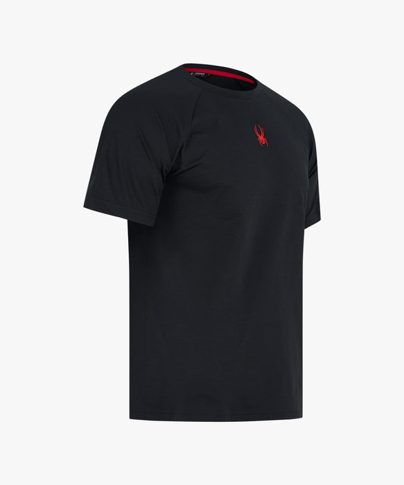 SPYDER メンズ ROUND NECK SHORT T-SHIRTS Tシャツ 【2026年春夏モデル】 BLK / XL
