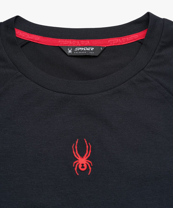 SPYDER メンズ ROUND NECK SHORT T-SHIRTS Tシャツ 【2026年春夏モデル】 BLK / XL