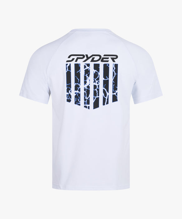 SPYDER メンズ ROUND NECK SHORT T-SHIRTS Tシャツ 【2026年春夏モデル】 WHT / XL
