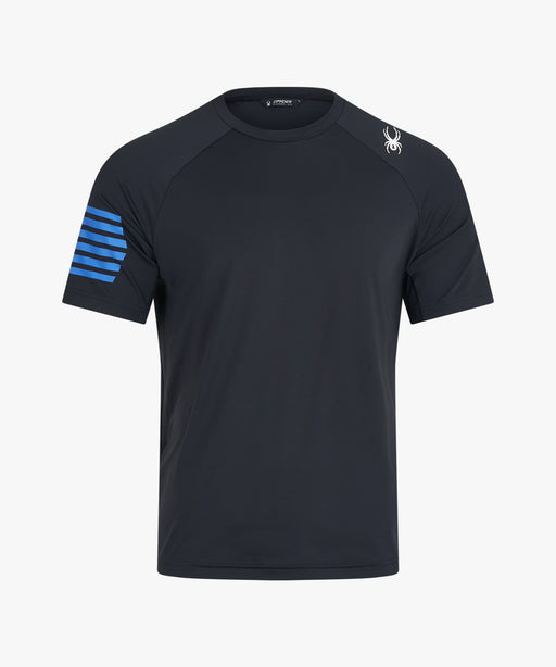 SPYDER メンズ ROUND NECK SHORT T-SHIRTS Tシャツ 【2026年春夏モデル】 BLK / XL