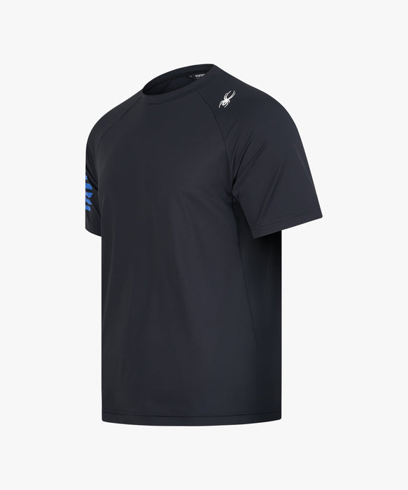 SPYDER メンズ ROUND NECK SHORT T-SHIRTS Tシャツ 【2026年春夏モデル】 BLK / XL