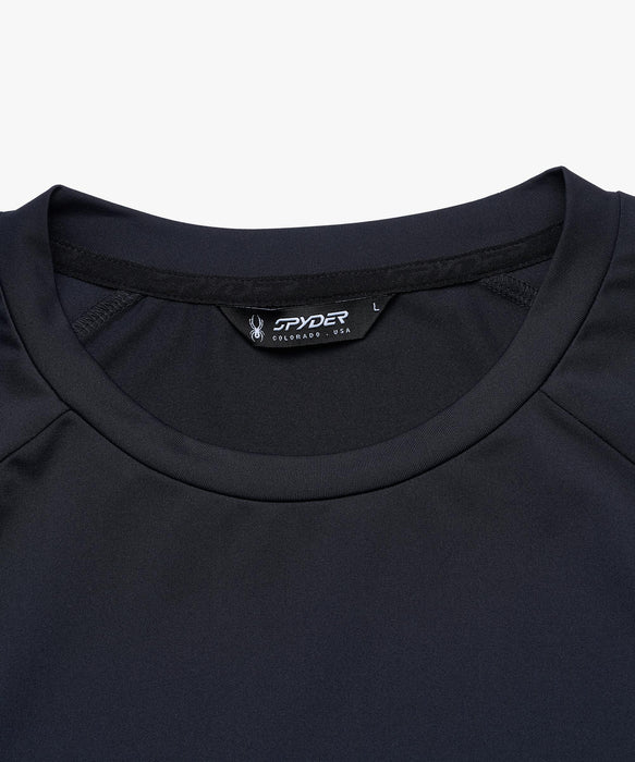 SPYDER メンズ ROUND NECK SHORT T-SHIRTS Tシャツ 【2026年春夏モデル】 BLK / XL