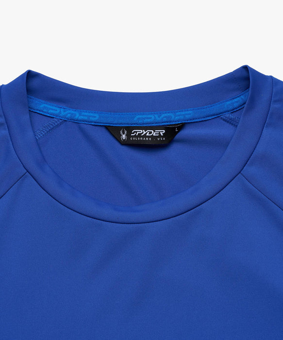 SPYDER メンズ ROUND NECK SHORT T-SHIRTS Tシャツ 【2026年春夏モデル】 BLU / XL