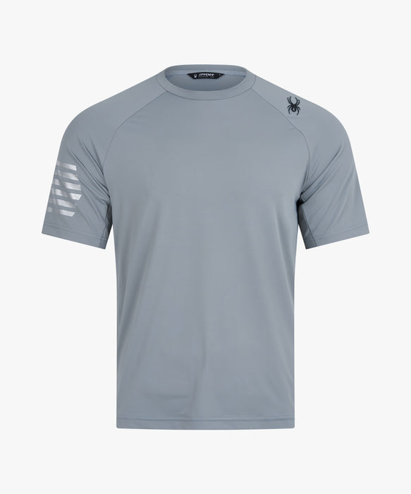 SPYDER メンズ ROUND NECK SHORT T-SHIRTS Tシャツ 【2026年春夏モデル】 GRY / XL