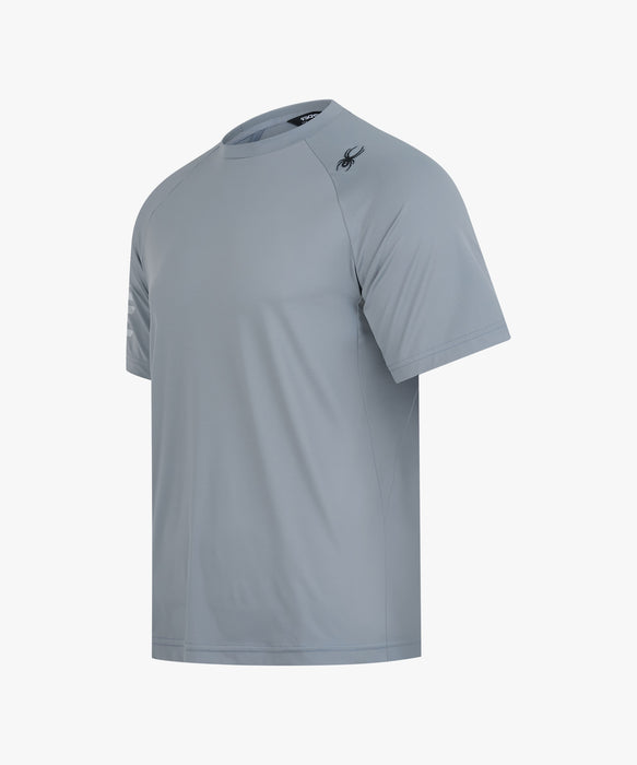 SPYDER メンズ ROUND NECK SHORT T-SHIRTS Tシャツ 【2026年春夏モデル】 GRY / XL