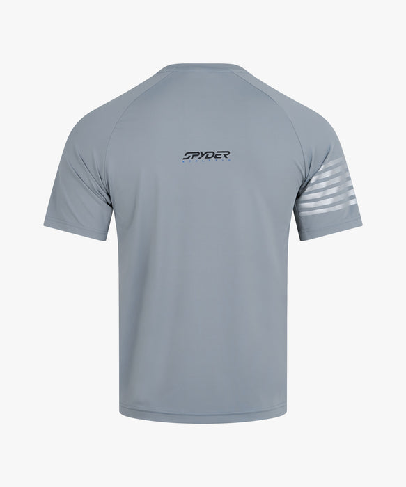 SPYDER メンズ ROUND NECK SHORT T-SHIRTS Tシャツ 【2026年春夏モデル】 GRY / XL