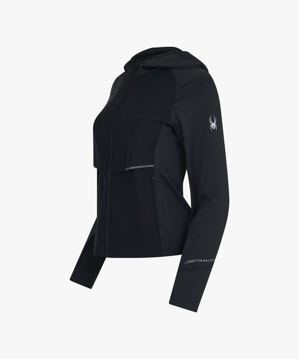 SPYDER ウィメンズ KNIT ZIP-UP TRAINING TOP パーカー 【2026年春夏モデル】 BLK / L