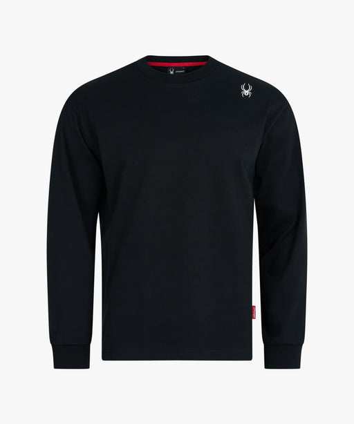 SPYDER メンズ ROUND NECK LONG T-SHIRTS ロンT 【2026年春夏モデル】 BLK / XL