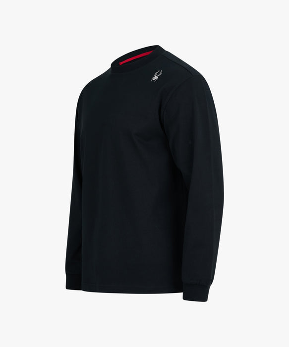SPYDER メンズ ROUND NECK LONG T-SHIRTS ロンT 【2026年春夏モデル】 BLK / XL