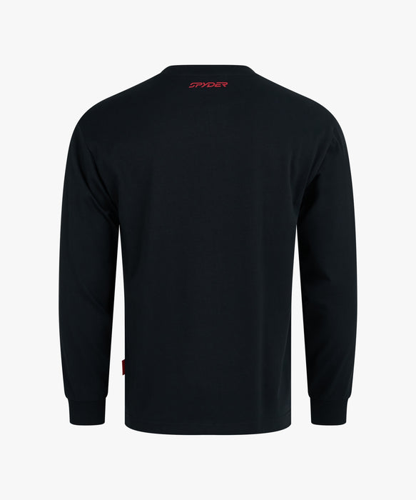 SPYDER メンズ ROUND NECK LONG T-SHIRTS ロンT 【2026年春夏モデル】 BLK / XL