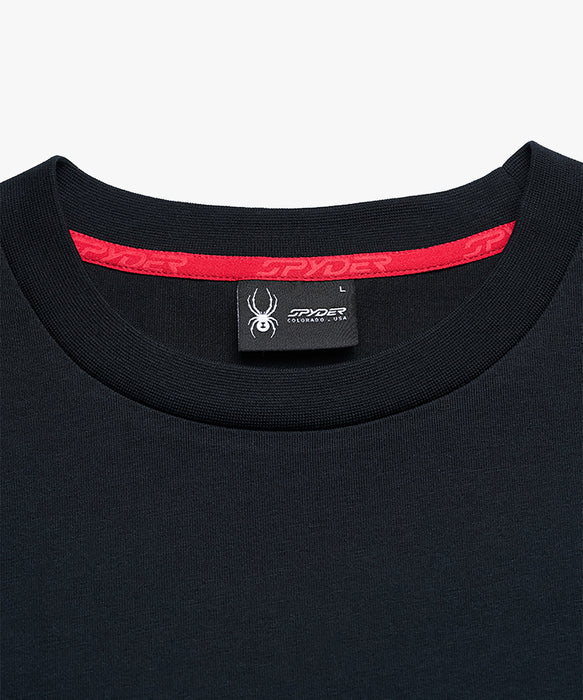 SPYDER メンズ ROUND NECK LONG T-SHIRTS ロンT 【2026年春夏モデル】 BLK / XL