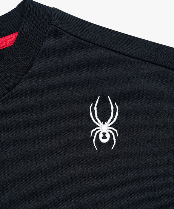 SPYDER メンズ ROUND NECK LONG T-SHIRTS ロンT 【2026年春夏モデル】 BLK / XL