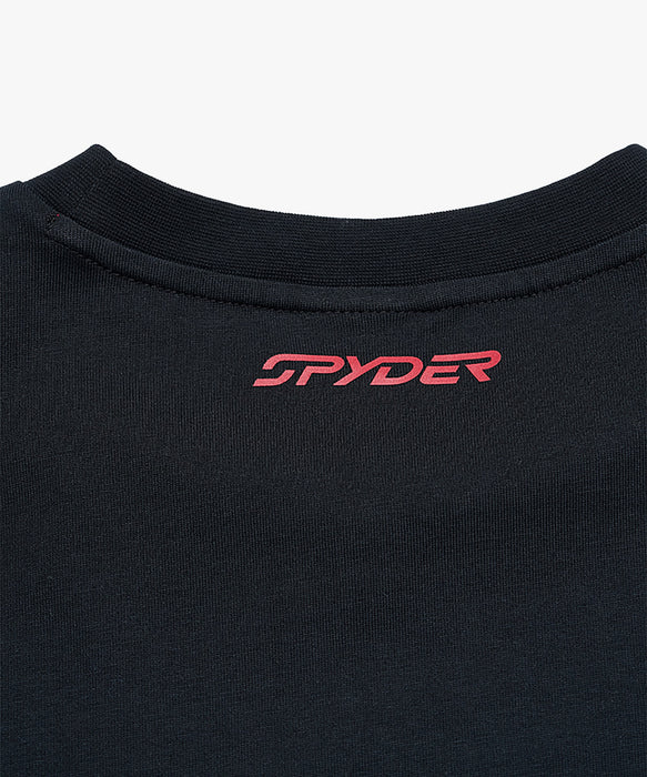 SPYDER メンズ ROUND NECK LONG T-SHIRTS ロンT 【2026年春夏モデル】 BLK / XL