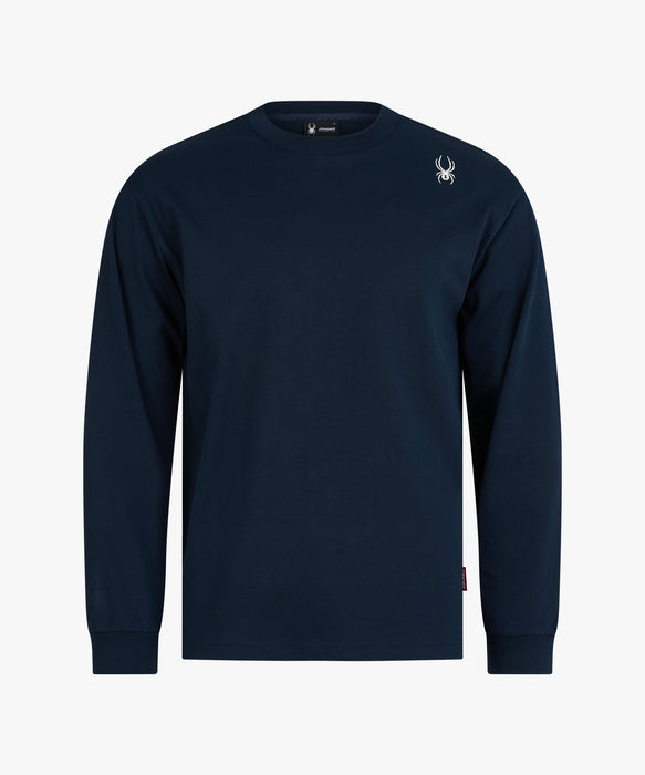 SPYDER メンズ ROUND NECK LONG T-SHIRTS ロンT 【2026年春夏モデル】 DNY / XL