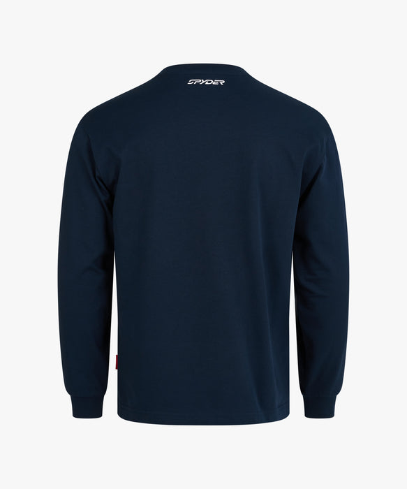 SPYDER メンズ ROUND NECK LONG T-SHIRTS ロンT 【2026年春夏モデル】 DNY / XL