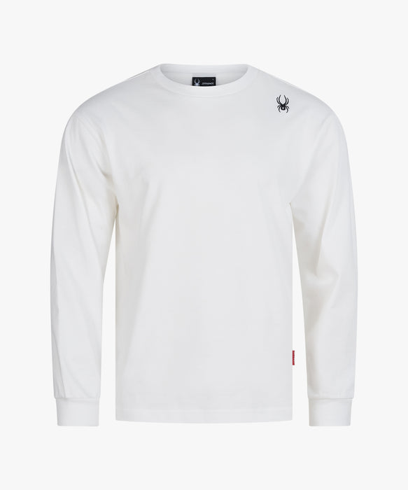 SPYDER メンズ ROUND NECK LONG T-SHIRTS ロンT 【2026年春夏モデル】 WHT / XL