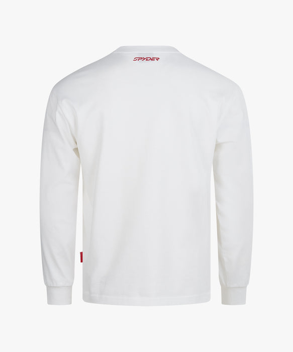 SPYDER メンズ ROUND NECK LONG T-SHIRTS ロンT 【2026年春夏モデル】 WHT / XL