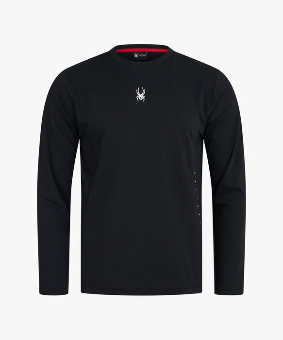 SPYDER メンズ ROUND NECK LONG T-SHIRTS ロンT 【2026年春夏モデル】 BLK / XL