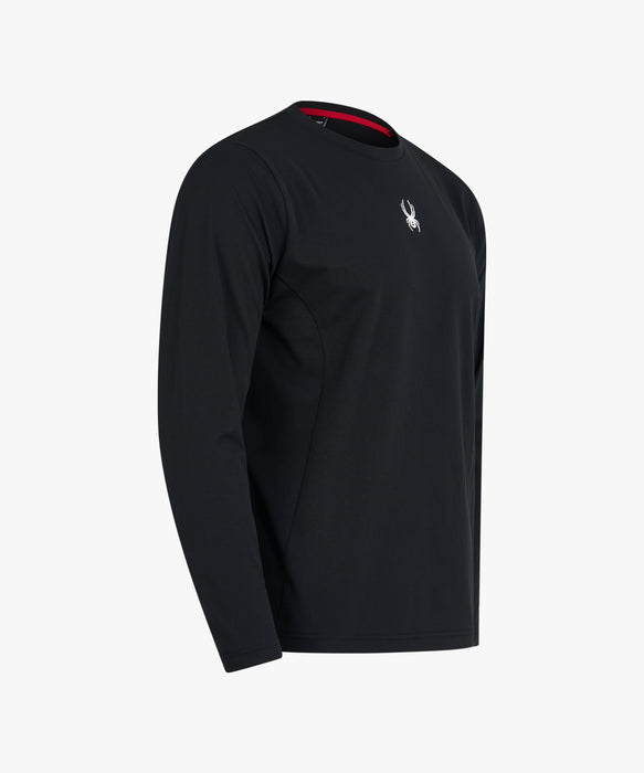 SPYDER メンズ ROUND NECK LONG T-SHIRTS ロンT 【2026年春夏モデル】 BLK / XL