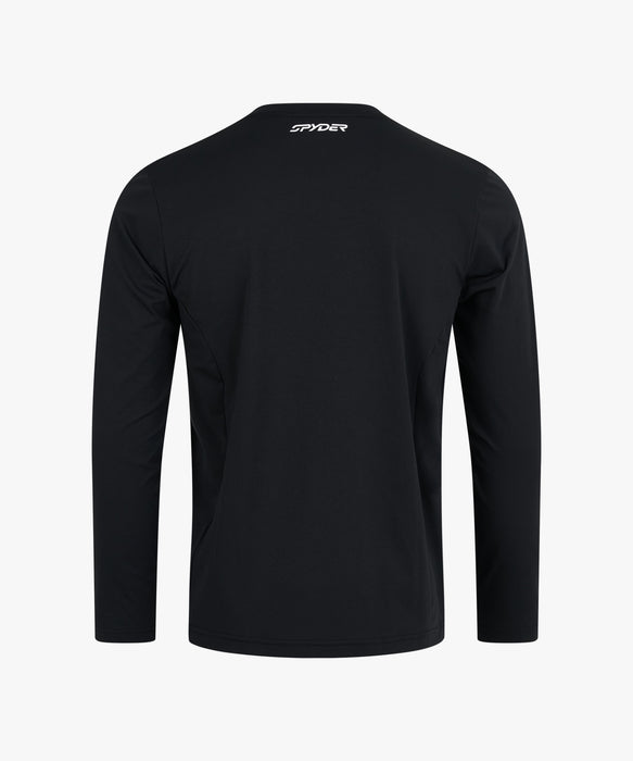 SPYDER メンズ ROUND NECK LONG T-SHIRTS ロンT 【2026年春夏モデル】 BLK / XL