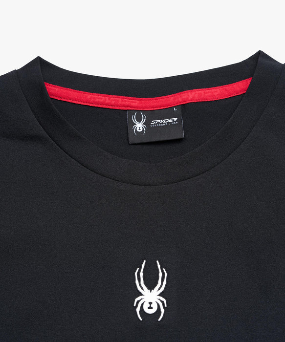 SPYDER メンズ ROUND NECK LONG T-SHIRTS ロンT 【2026年春夏モデル】 BLK / XL