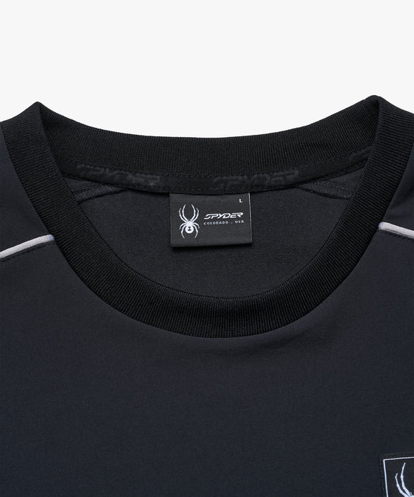 SPYDER メンズ ROUND NECK LONG T-SHIRTS ロンT 【2026年春夏モデル】 BLK / XL