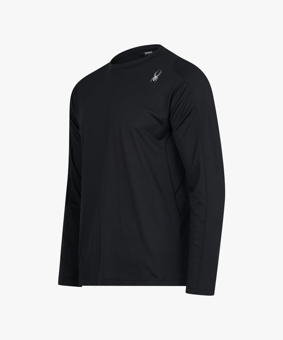 SPYDER メンズ ROUND NECK LONG T-SHIRTS ロンT 【2026年春夏モデル】 BLK / XL