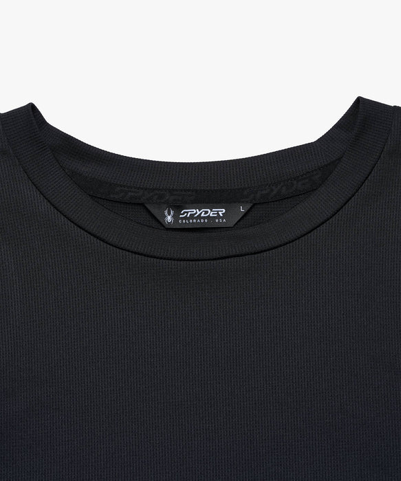 SPYDER メンズ ROUND NECK LONG T-SHIRTS ロンT 【2026年春夏モデル】 BLK / XL