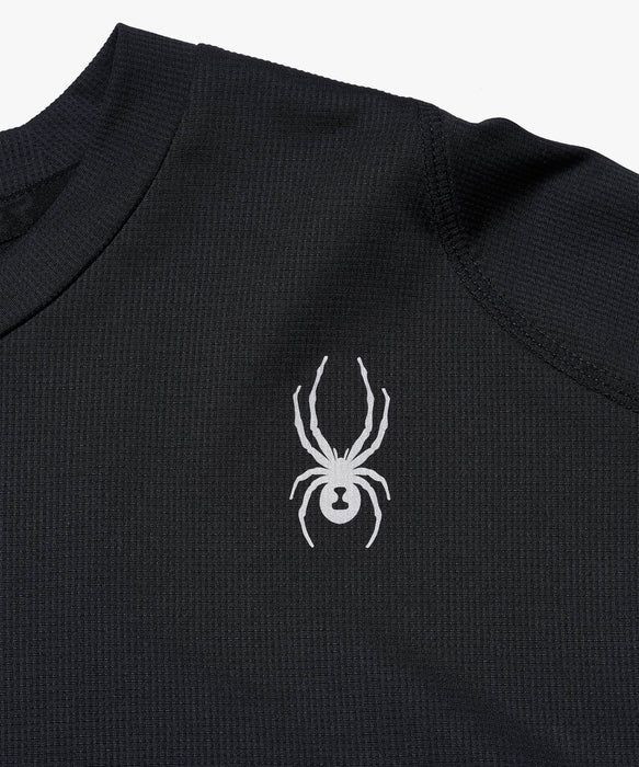 SPYDER メンズ ROUND NECK LONG T-SHIRTS ロンT 【2026年春夏モデル】 BLK / XL