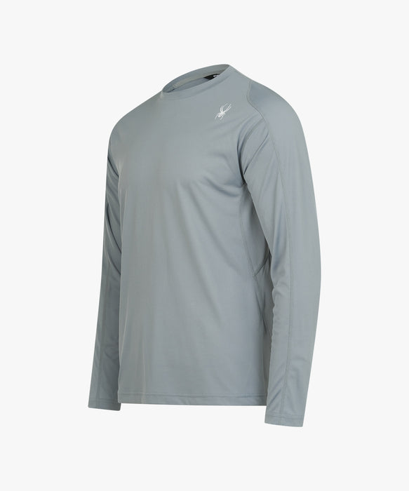 SPYDER メンズ ROUND NECK LONG T-SHIRTS ロンT 【2026年春夏モデル】 GRY / XL