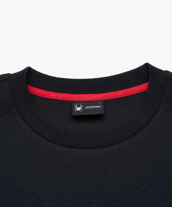 SPYDER メンズ ROUND NECK LONG T-SHIRTS ロンT 【2026年春夏モデル】 BLK / XL