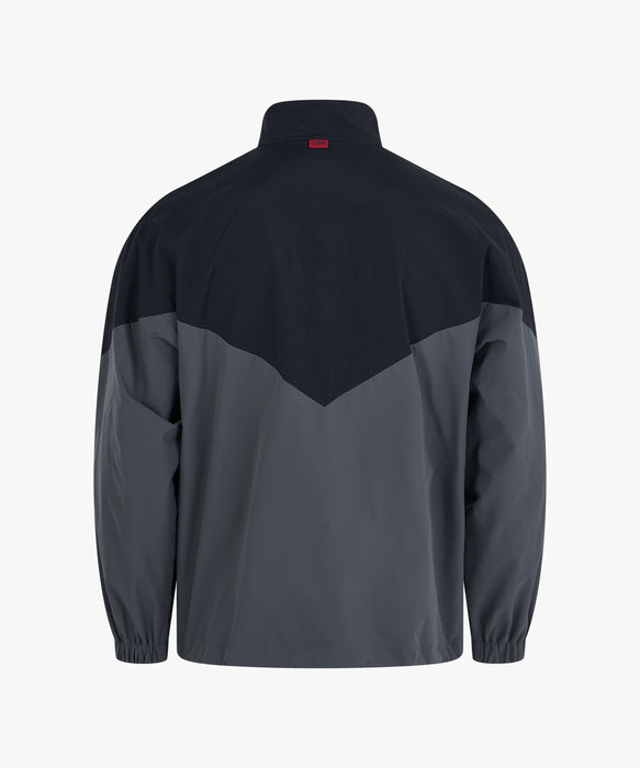 SPYDER メンズ ROUND NECK LONG T-SHIRTS ハーフジップ オーバーサイズ