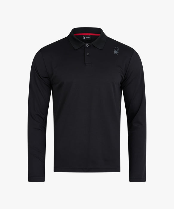 SPYDER メンズ COLLARED LONG SLEEVE SHIRTS ロンT 【2026年春夏モデル】 BLK / XL