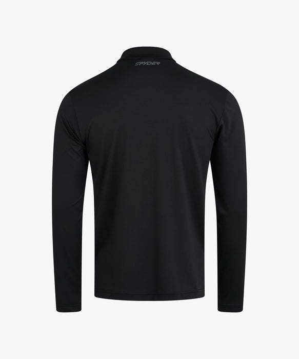 SPYDER メンズ COLLARED LONG SLEEVE SHIRTS ロンT 【2026年春夏モデル】 BLK / XL
