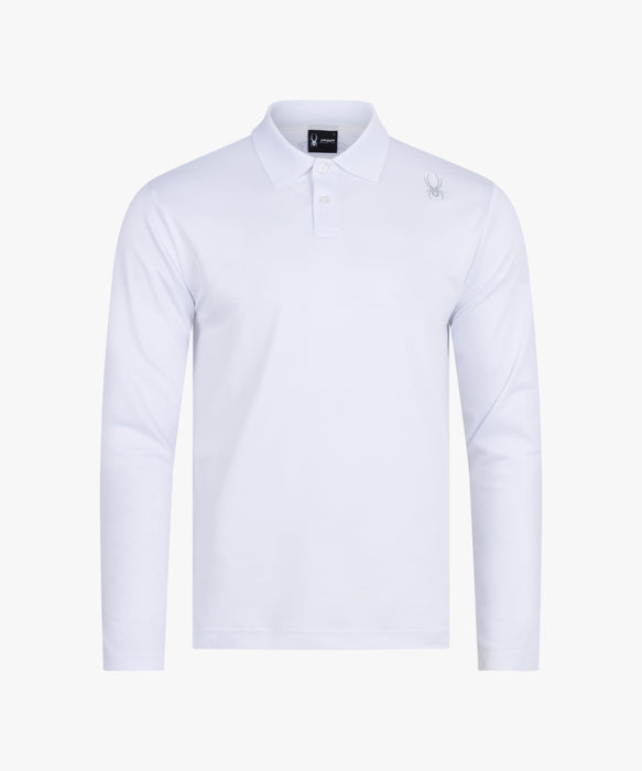 SPYDER メンズ COLLARED LONG SLEEVE SHIRTS ロンT 【2026年春夏モデル】 WHT / XL