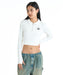 DC SHOES ウィメンズ 26 WS TELECO SHORT P クロップド丈 ポロシャツ 【2026年春夏モデル】 WHT / M