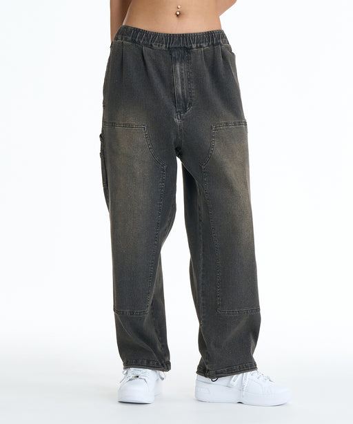 DC SHOES ウィメンズ 26 WS SUPERWIDE BAGGY DOUBLEKNEE PANT デニム