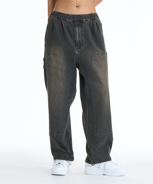 DC SHOES ウィメンズ 26 WS SUPERWIDE BAGGY DOUBLEKNEE PANT デニム