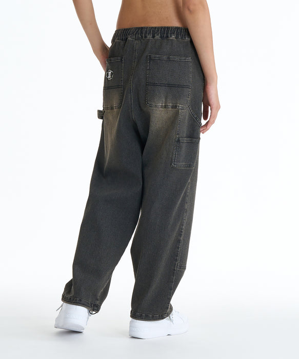 DC SHOES ウィメンズ 26 WS SUPERWIDE BAGGY DOUBLEKNEE PANT デニム