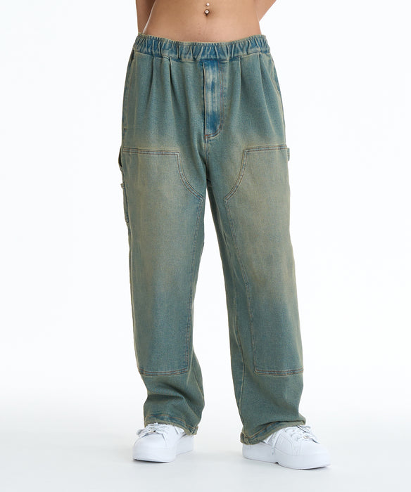 パンツ DCNK DC SHOES ウィメンズ 26 WS SUPERWIDE BAGGY DOUBLEKNEE PANT デニム