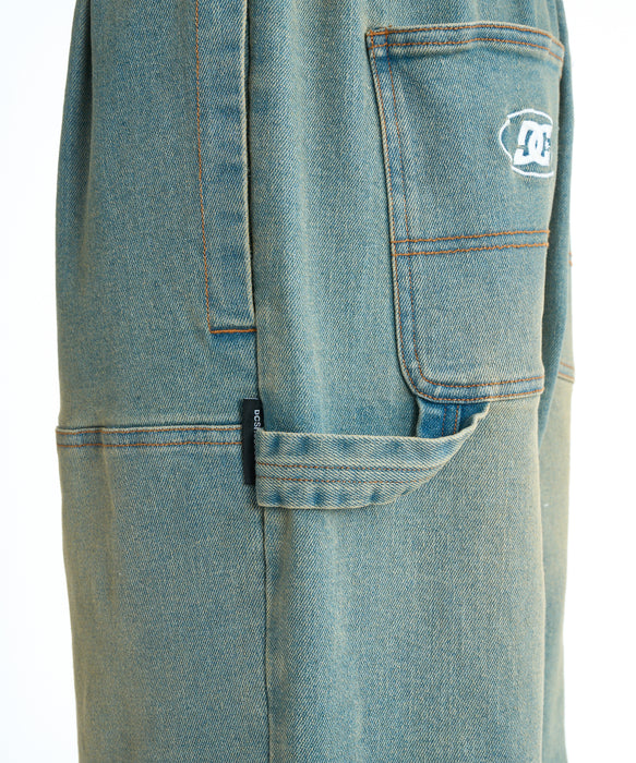DC SHOES ウィメンズ 26 WS SUPERWIDE BAGGY DOUBLEKNEE PANT デニム