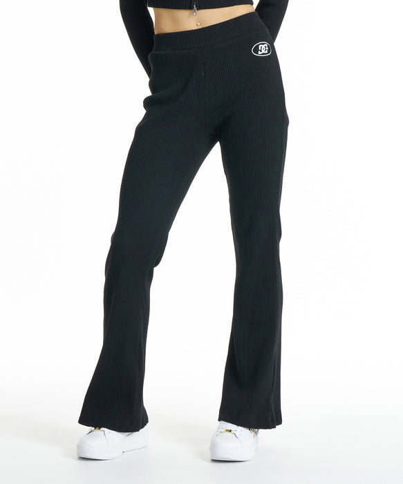 DC SHOES ウィメンズ 26 WS TELECO FLARE PANT ロングパンツ 【2026年秋冬モデル】 BLK / L